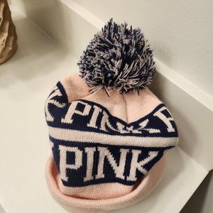 Pink cozy winter hat